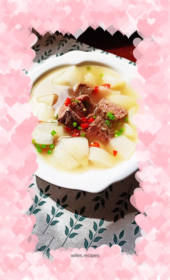 Beef stew with white radish