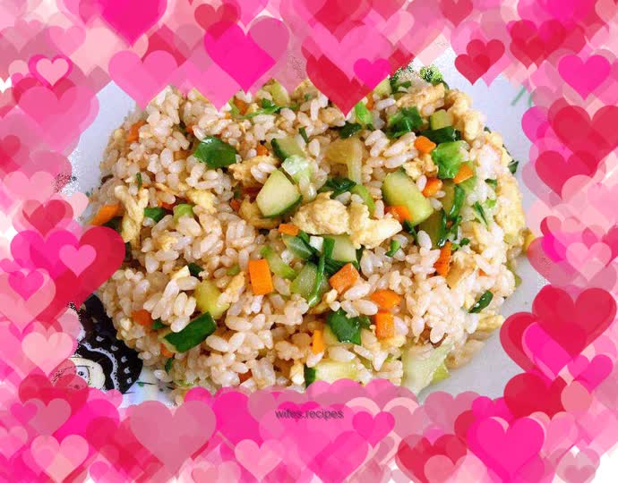 Green onion and egg fried rice