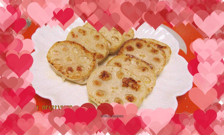Pan-fried lotus root cake