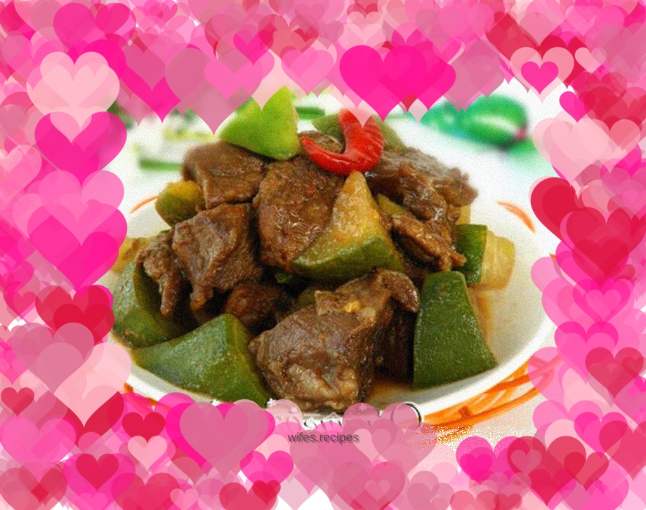 Beef and Green Radish