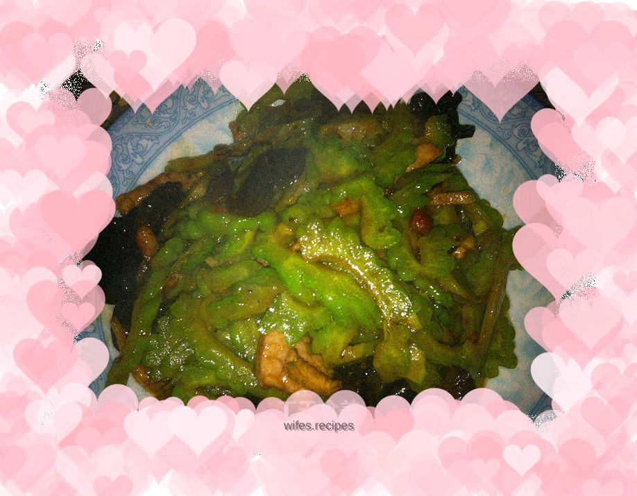 Quick dish: shredded pork with cold melon