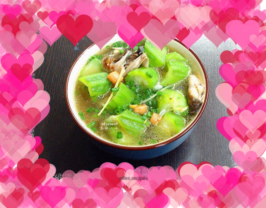 Fish head and loofah soup