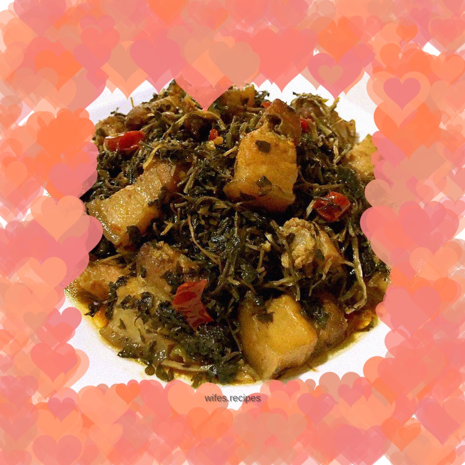 Pork Belly and Dried Purslane