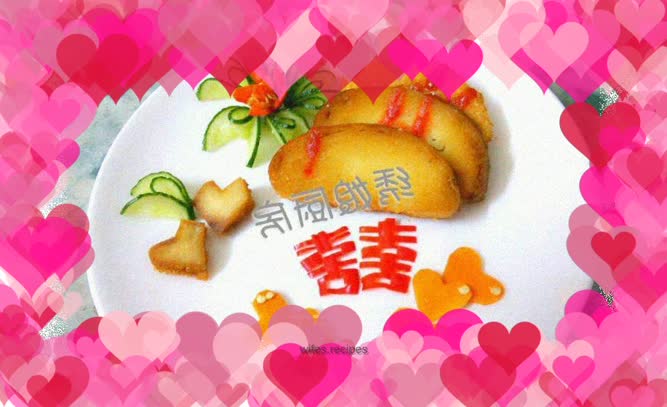 Double happiness, fried steamed bun slices