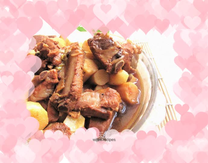 Homemade Pork Ribs and Yam