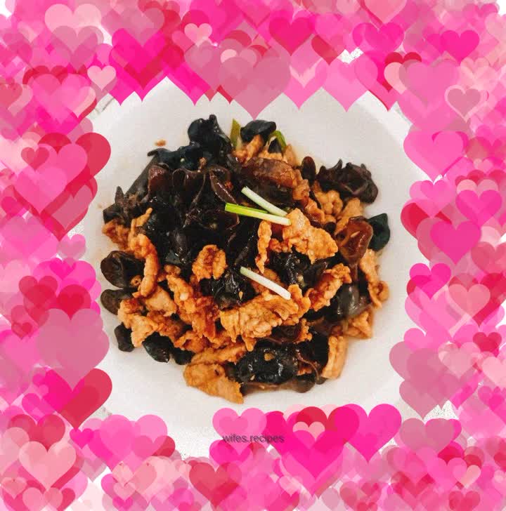 Stir-fried lean meat with fungus