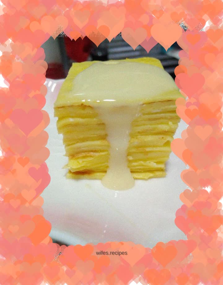 Thousand layer egg pancake