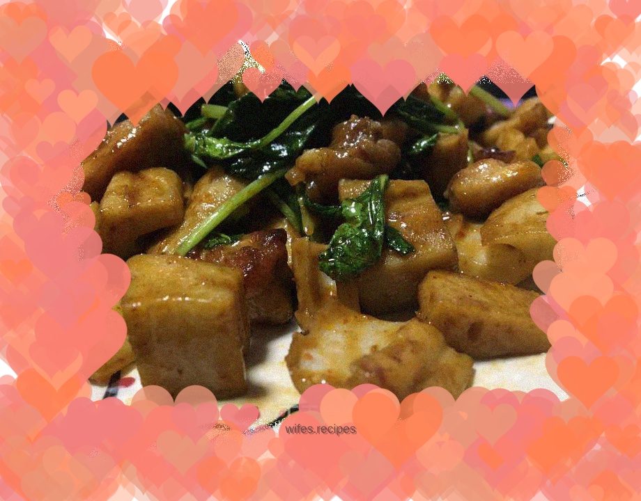 Fried Chicken Legs with Lotus Cabbage