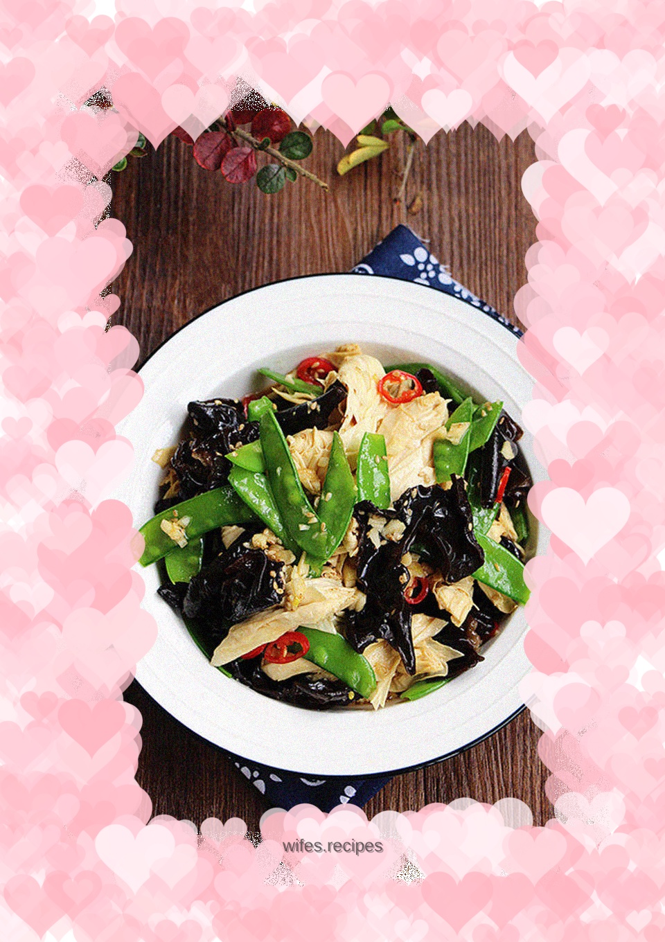 Dutch beans mixed with yuba