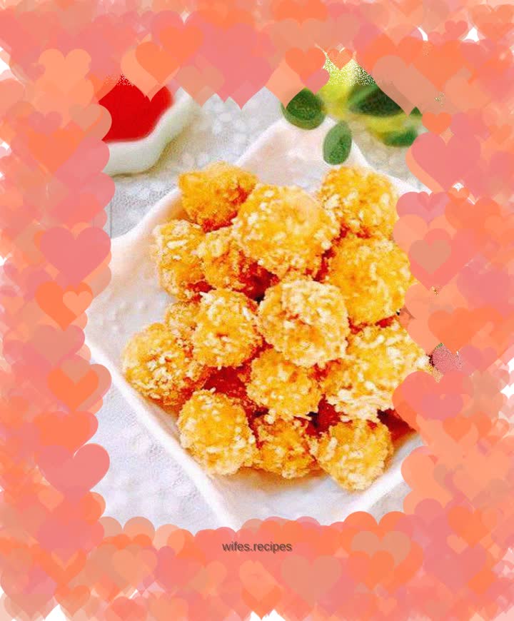 Crispy and delicious chicken popcorn