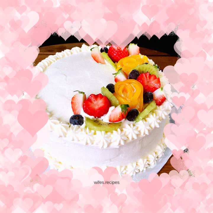Cream fruit cake