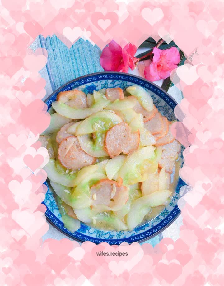 Fried cucumber with meat rolls