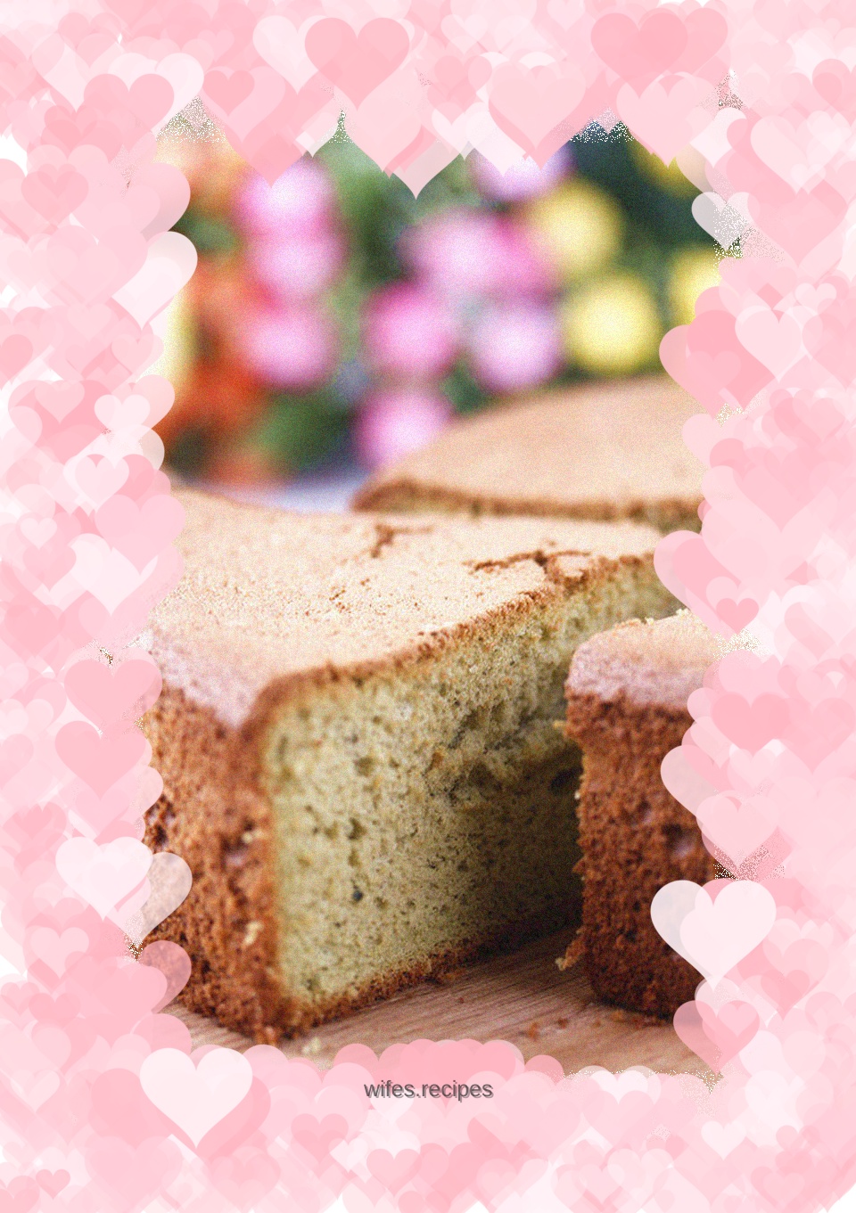 Make a cake in the oven (recipe for matcha chiffon cake)