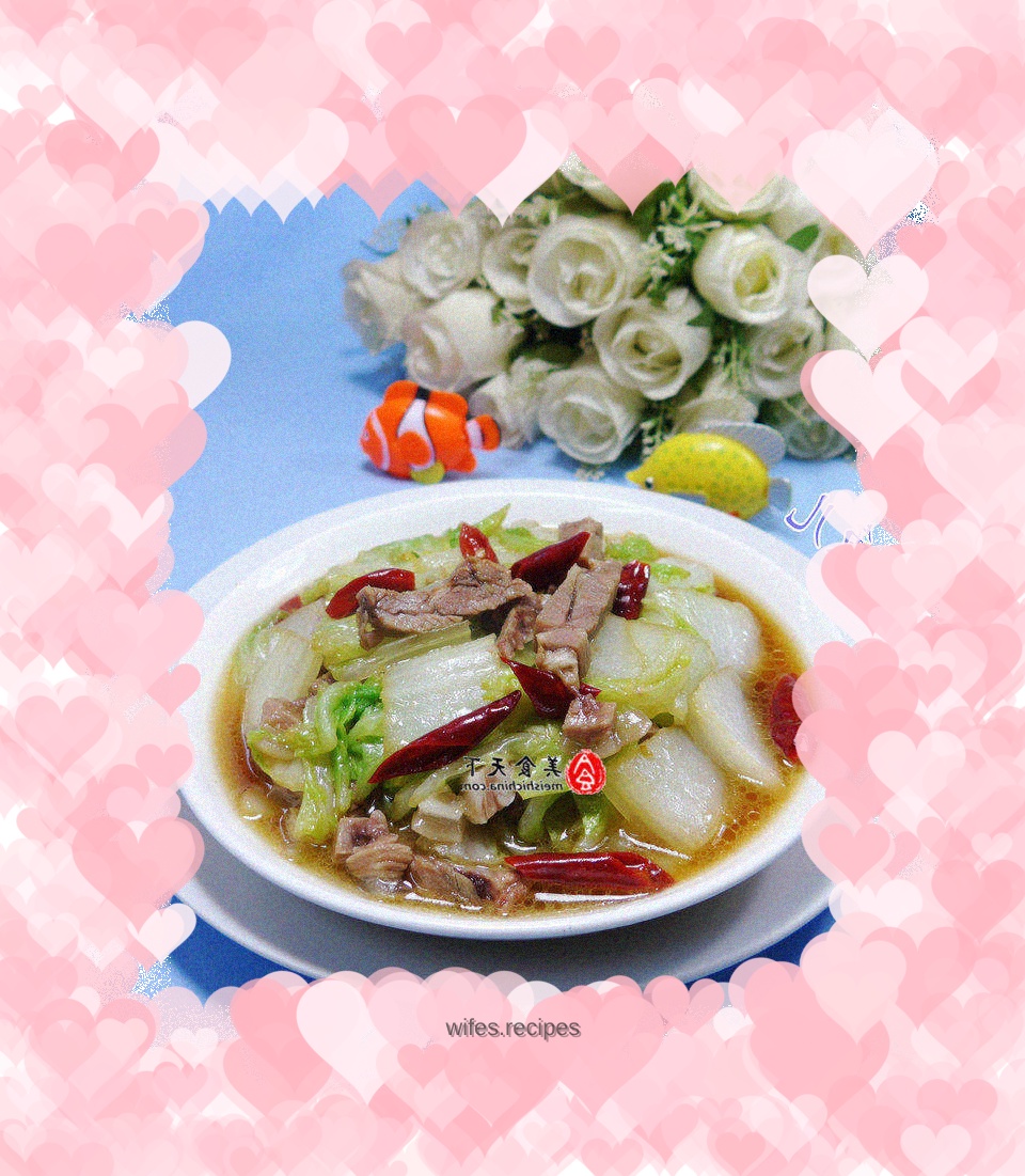 Stir-fried mutton and cabbage