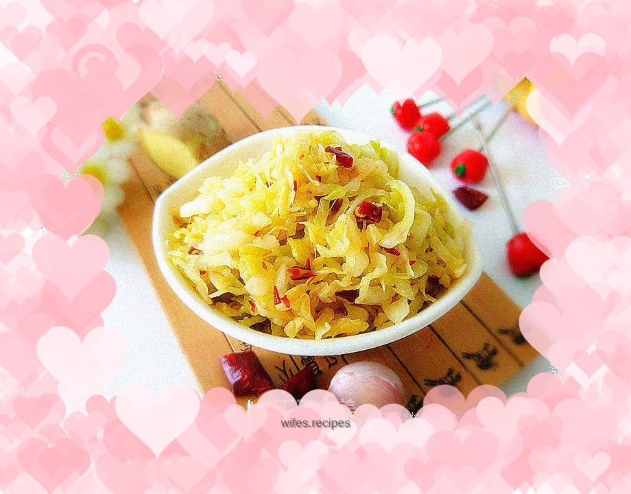 Cold shredded cabbage