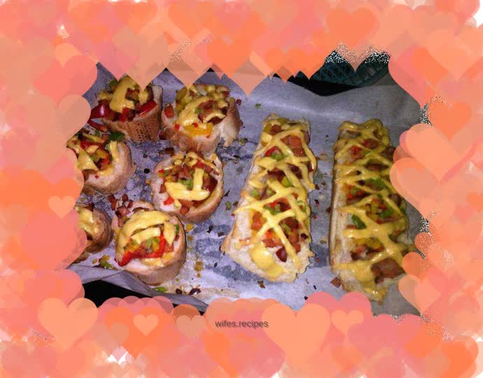 French Pepper Sausage and Cheese Gratin