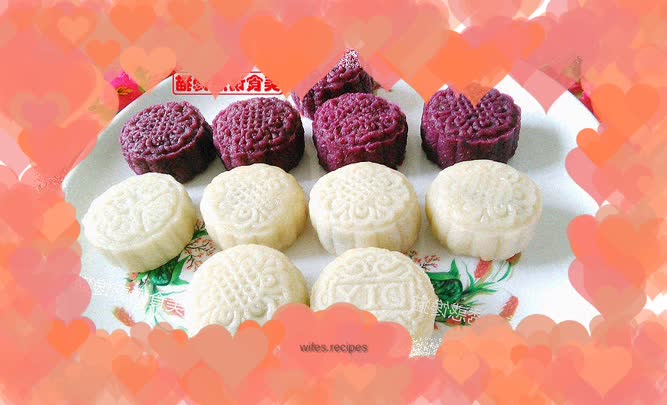 Purple Sweet Potato Snowskin Mooncake