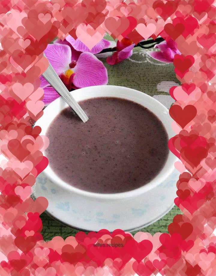 Sesame peanut black rice paste