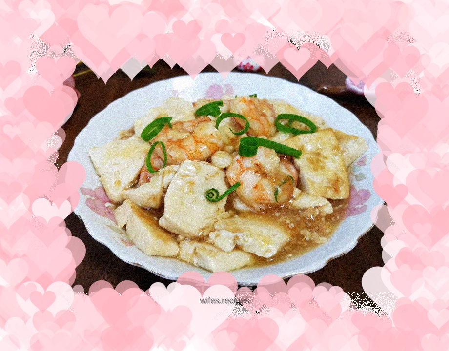 Braised Tofu and Shrimp