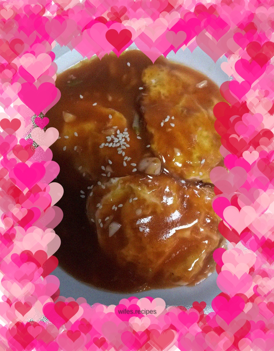 Sweet and sour oyster sauce omelette