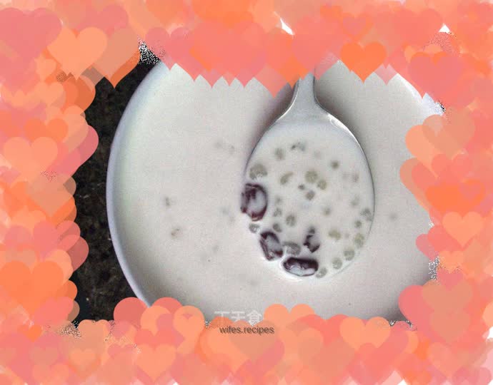 Red bean and coconut milk sago