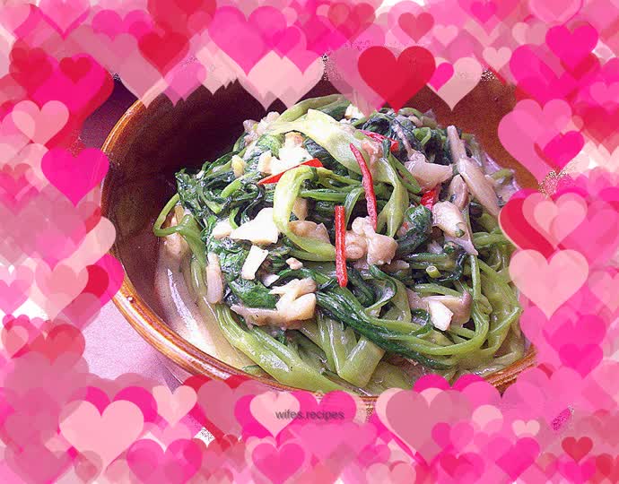 Stir-fried vegetables with pepper and curd