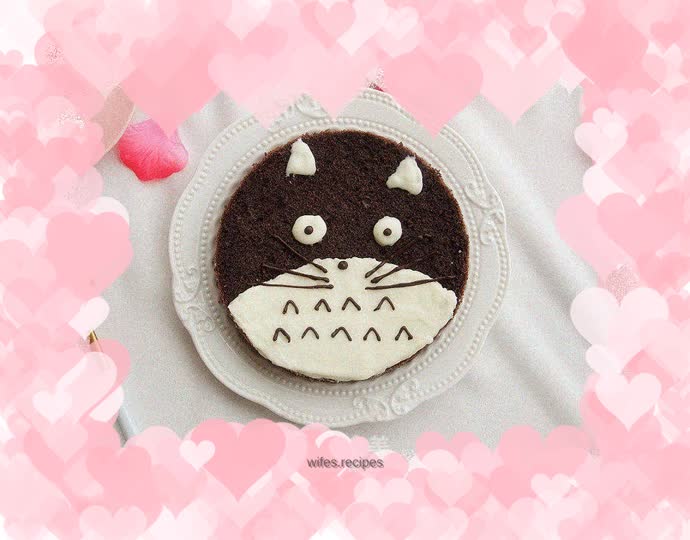 My Neighbor Totoro Black Rice Chiffon