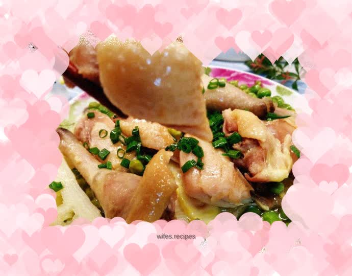A spring delicacy on the tip of your tongue ~ Steamed Salted Chicken Legs with Spring Bamboo Shoots