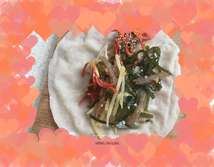 Steamed cakes with vegetables