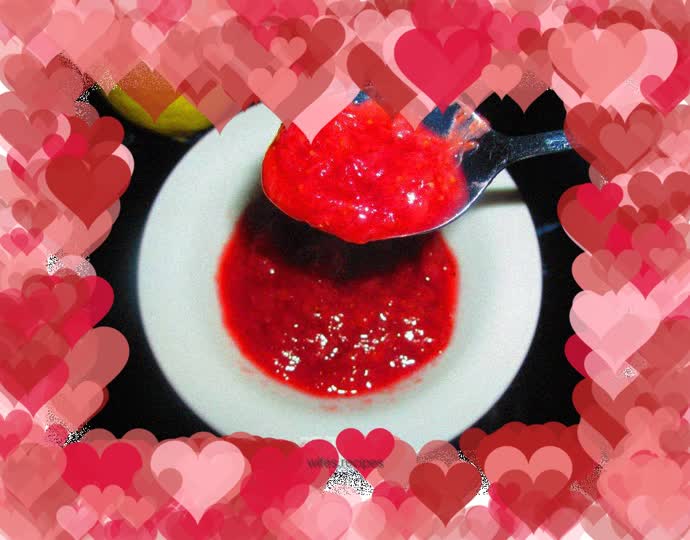 Homemade strawberry jam