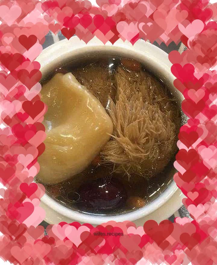Hericium mushroom stewed fish maw