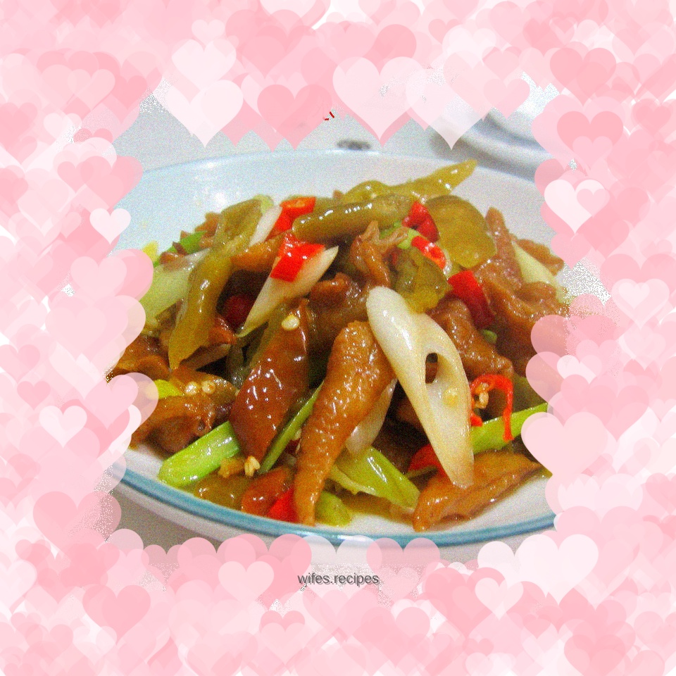 Spicy and sour bacon sausage