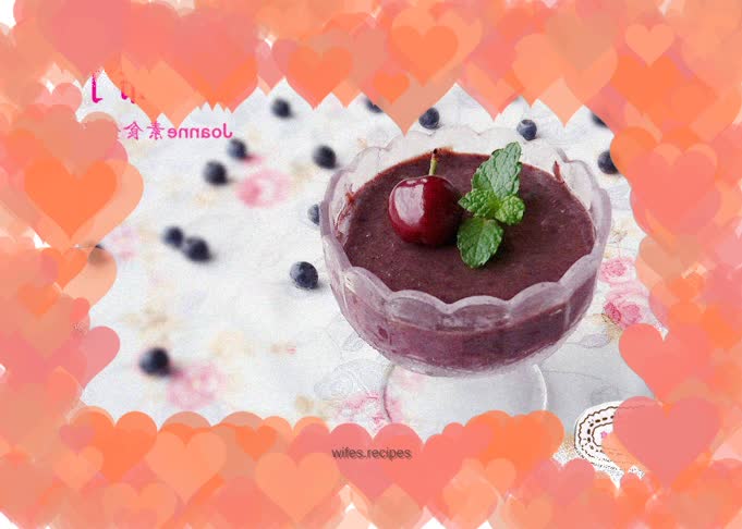 Amazing blueberry pudding