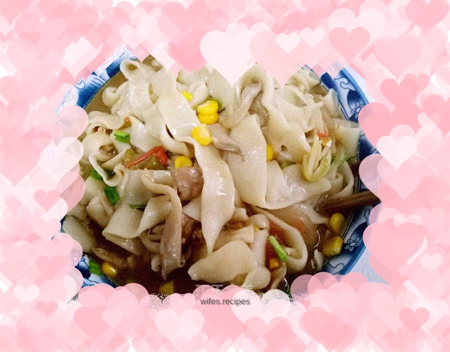 Homemade hand-made noodles