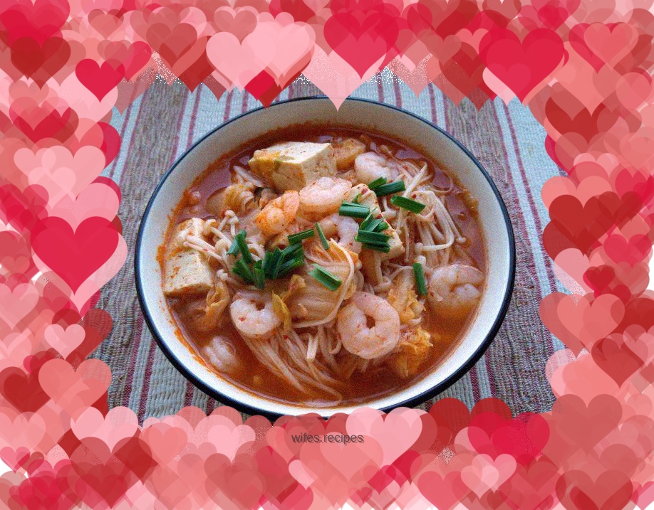 Korean Shrimp and Kimchi Soup