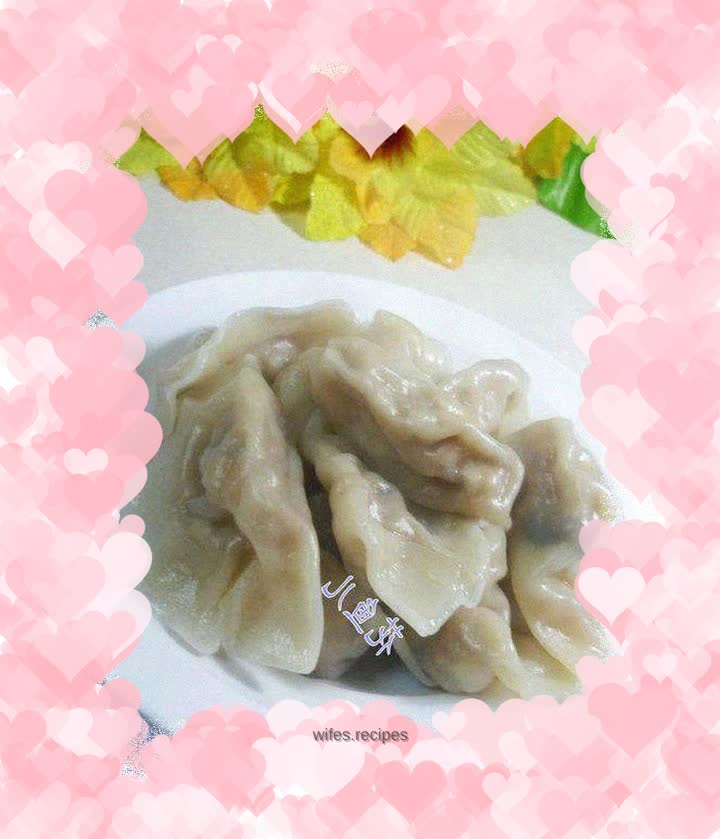 Tea tree mushroom and pork dumplings