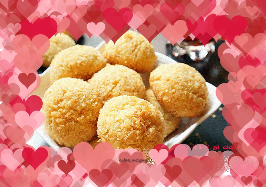 Egg yolk and coconut balls