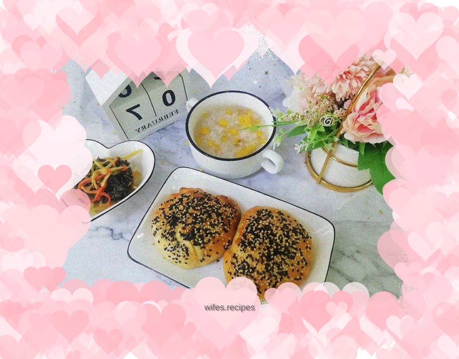 Sesame round pancake