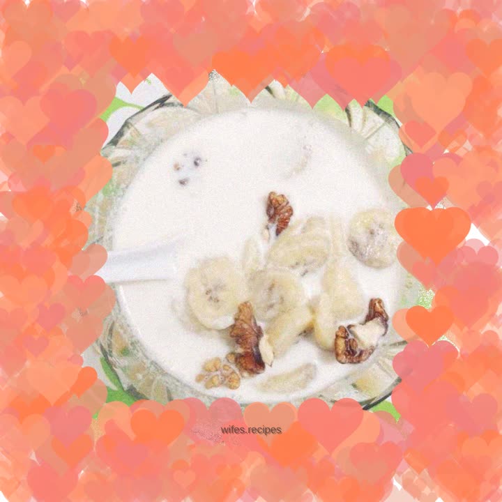 Banana walnut milk