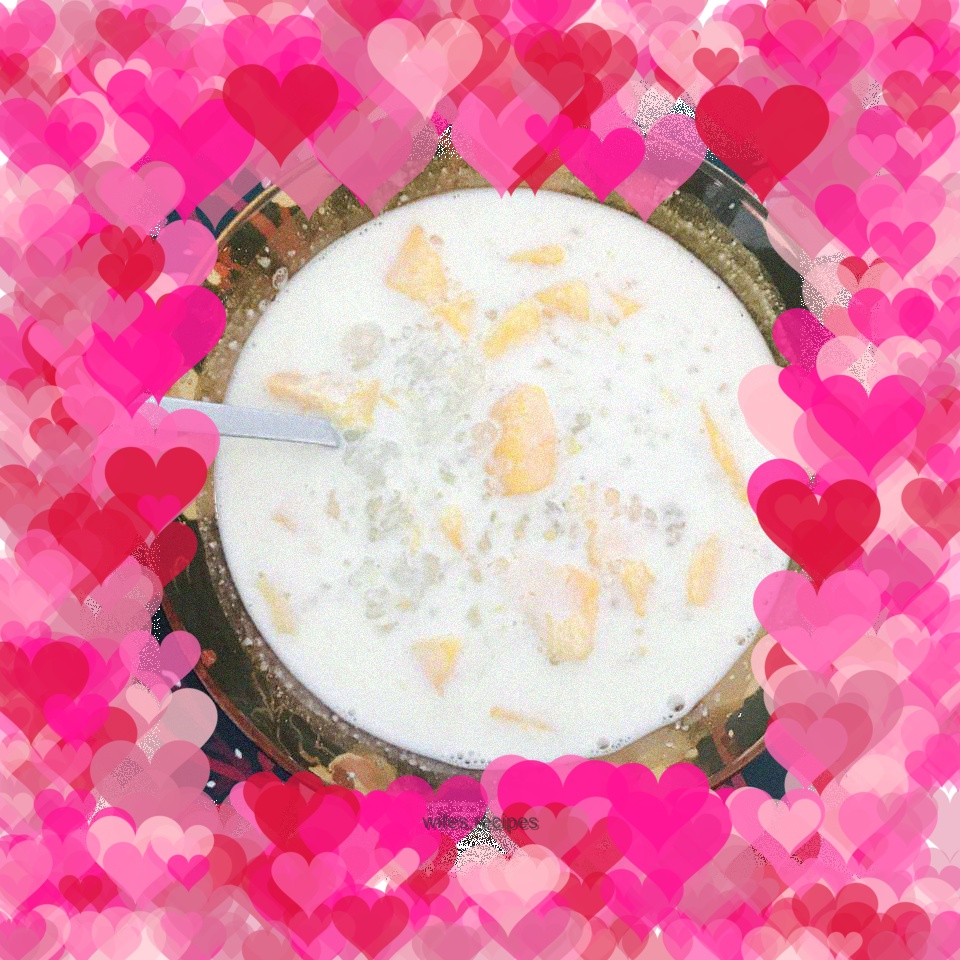 Mango Orange Juice Coconut Milk Sago