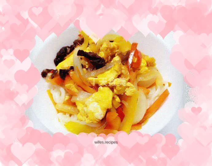 Vegetable egg noodles