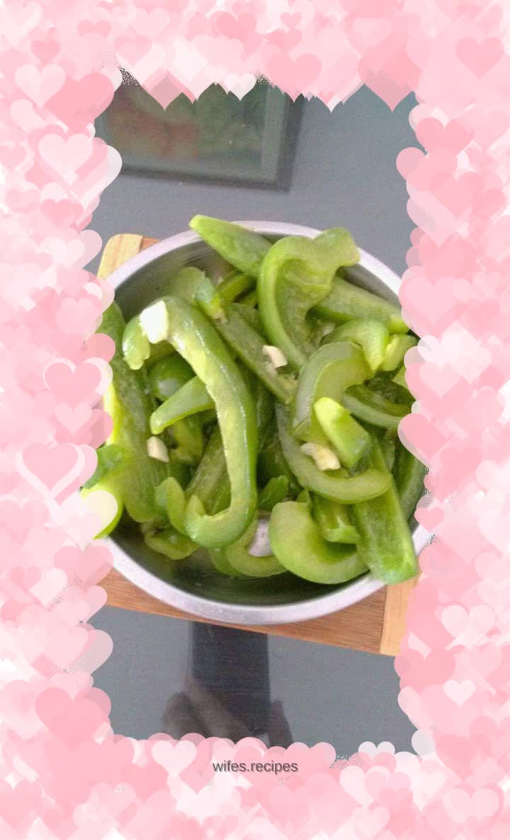 Garlic green pepper