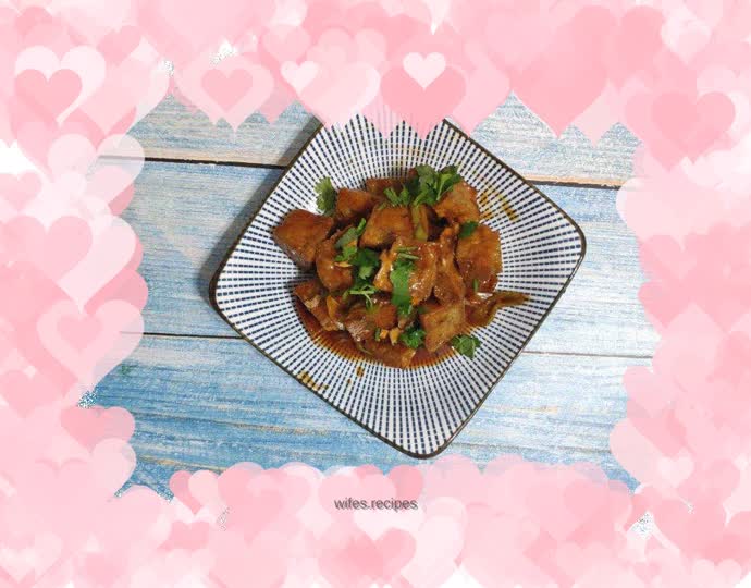 Fish tofu with tomato sauce