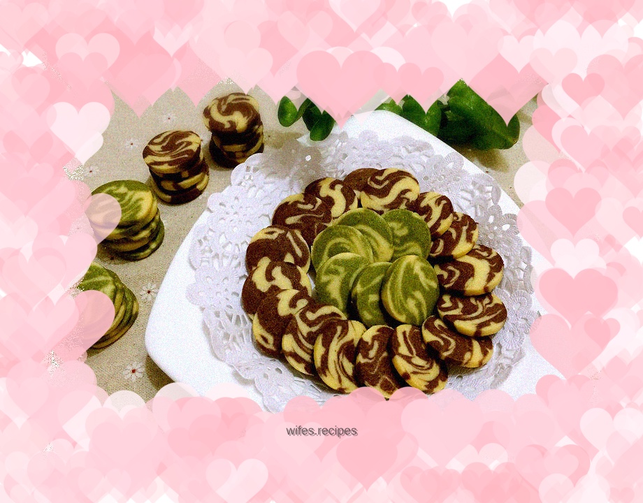 How to make beautiful two-color marbled biscuits (detailed illustrated version of pattern shaping)