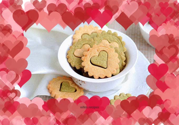 Matcha two-color cheese cake