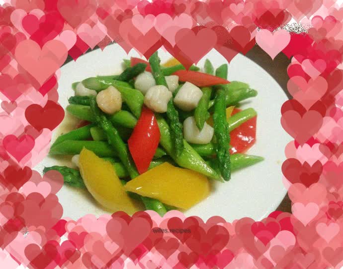 Asparagus and Scallops