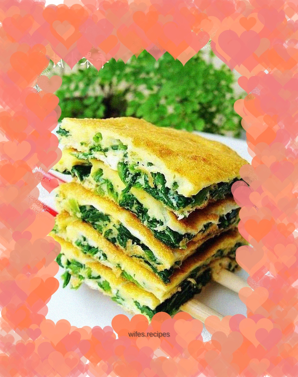 Stuffed Spinach Omelette