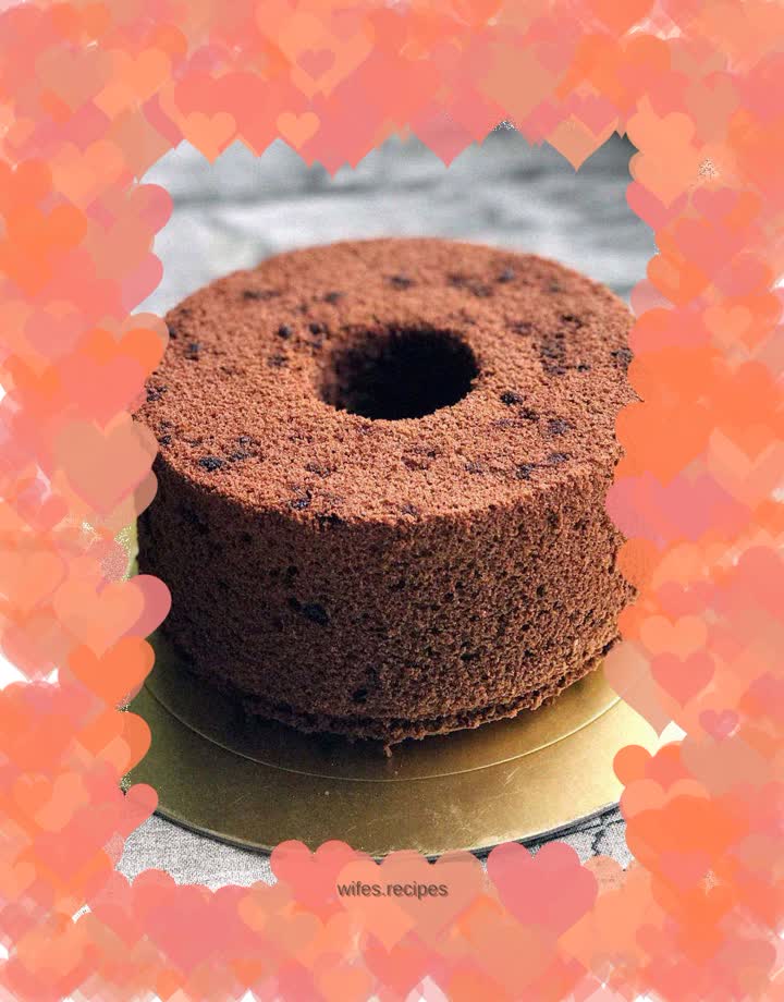 Chocolate bean chiffon