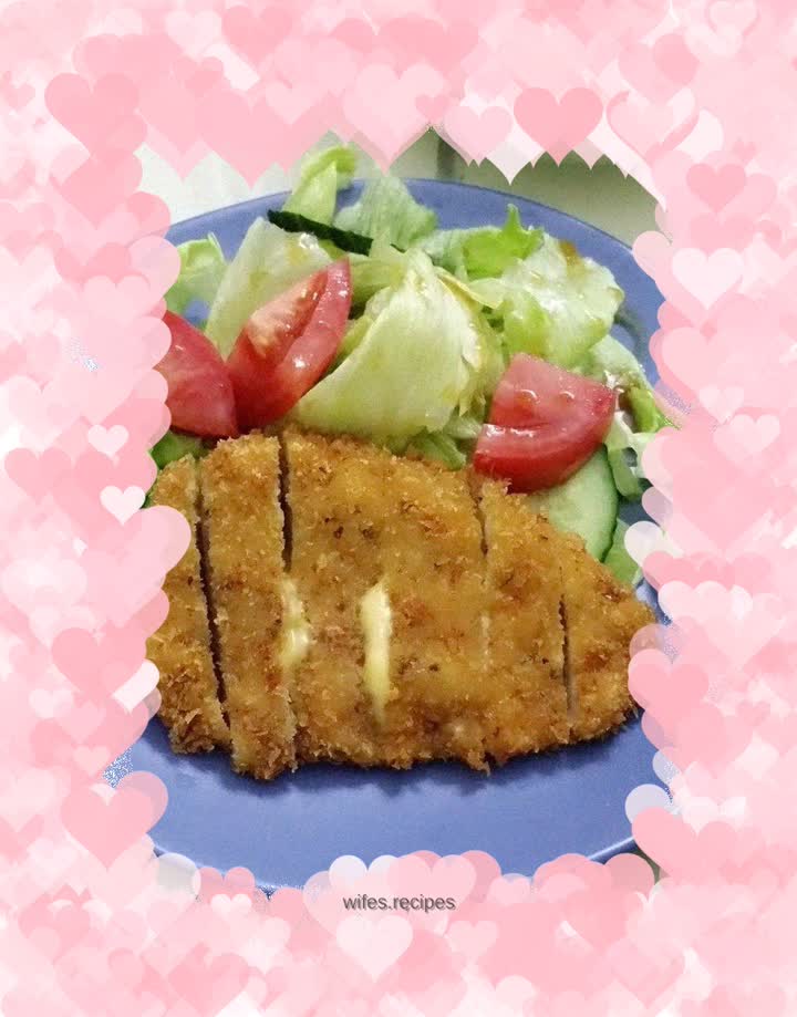 Golden cheese pork chop