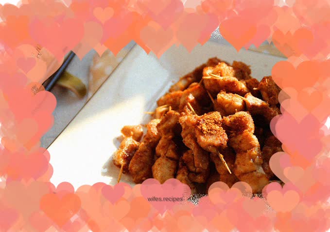 Oven version of toothpick meat